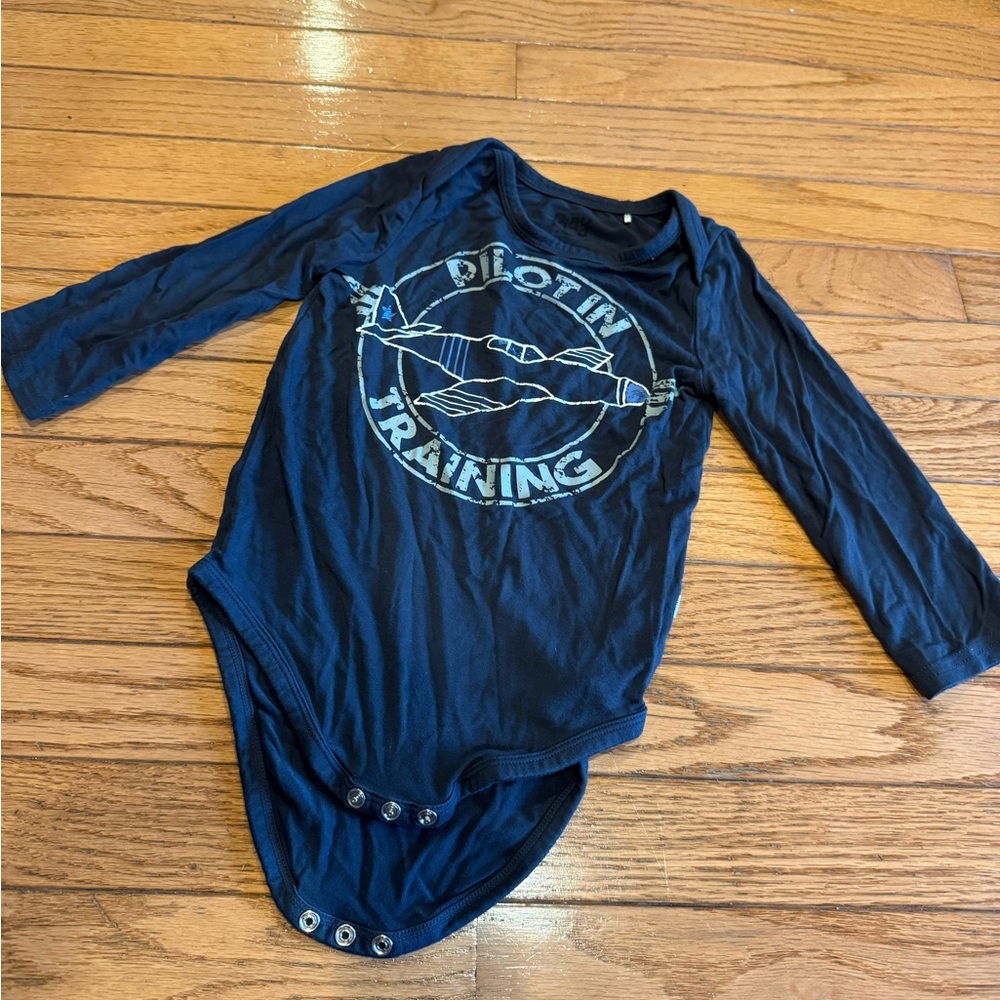 Little Sleepies Blue Bodysuit